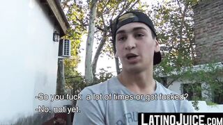 LatinoJuice.com - Handsome blonde Jake bends over to get his ass bred hard by my swol