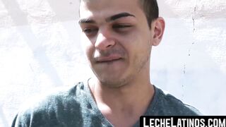 Straight Latino man is barebacked in POV and cums hard