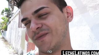 Straight Latino man is barebacked in POV and cums hard