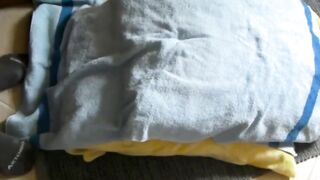 Twink Plays With His Pillow