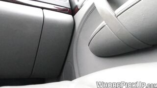 Redhead hooker sucks big dick before being pounded on camera