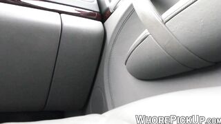 Redhead hooker sucks big dick before being pounded on camera