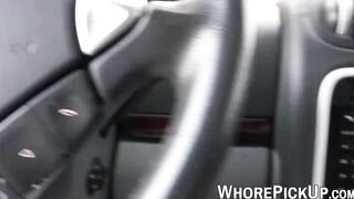 Redhead hooker sucks big dick before being pounded on camera