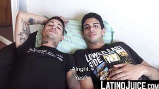 LatinoJuice.com - Two horny latin guys Kendro and Ivan relish every inch of my gigant