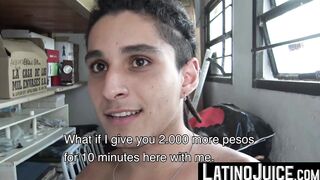 LatinoJuice.com - Long haired employee Cain bred hard after jerking his long dick