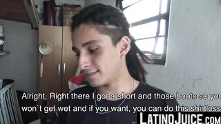 LatinoJuice.com - Long haired employee Cain bred hard after jerking his long dick