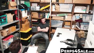 Perps4Sale.com - Bearded Straight Crook Raw Fucked by Handsome Security