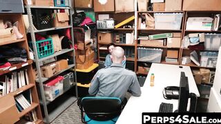 Perps4Sale.com - Skinny thief twink offers hunk cop a sloppy blowjob