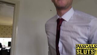 Inked UK Cat Collar ravaged by daddy Pascal before facial