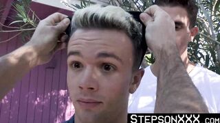 StepsonXXX.com - I wrestled my beefy stepdad Sean Duran into sucking my stiff dick