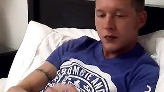 Naughty Hunk Indulges in Sexual Self Pleasure While Smoking