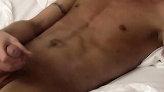 Naughty Hunk Indulges in Sexual Self Pleasure While Smoking