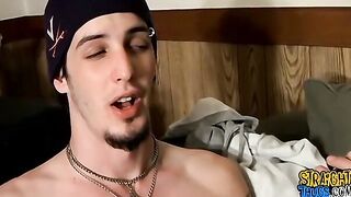 Axel gets his cock rock hard and jerks out a thick load