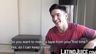 LatinoJuice.com - I undressed my boyfriend Tommy so I can slide his fat cock between