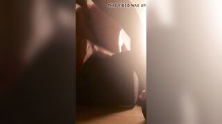 Goddess lover jizzes rough from anal