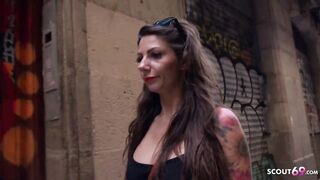 GERMAN SCOUT - CURVY HUGE MELONS HISPANIC milf LILY CROTCHLESS