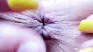 Asshole intense closeup