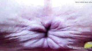 Asshole intense closeup