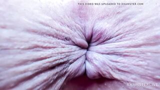 Asshole intense closeup