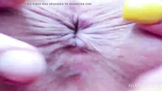 Asshole intense closeup