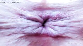Asshole intense closeup