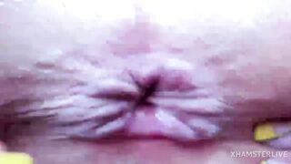Asshole intense closeup