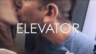 mom red head meets a stranger into elevator and they fucked