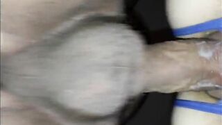 Creaming her vagina
