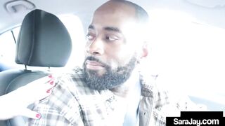 PAWG cougar Sara Jay Loves Her Boober Driver's Huge Butt