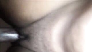 African bbw squirts as her girlfriend fucks her asshole