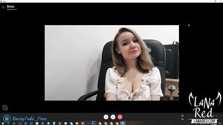Secretary Masturbates Anal Hole First Time for Boss via Clip