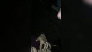 Blonde fiance sucking off dick dogging