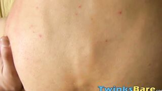 Tight twinky slowly conquered with bare hard cock