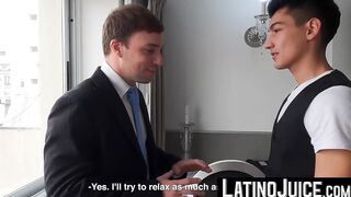LatinoJuice.com - Jock businessman Felipe railed by Latino twink Jonas Matt