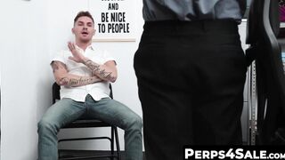 Perps4Sale.com - Black Jock Perp Fucked by Hunky Guard in the police office