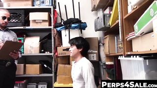 Perps4Sale.com - Skinny Twink Perp Ass Destroyed by attractive bearded Cop
