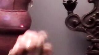 Young amateur jerks off his hairy cock and cums on camera