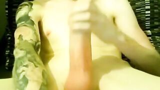 Big Dick Twink Masturbates on Webcam