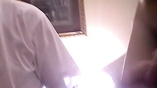 Fat black dude and his buddy suck two young amateur dicks
