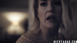 Stepmom Kit Mercer helps her son with his throbbing erection
