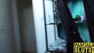 Horny young chick having fun with her tantalizing maledom