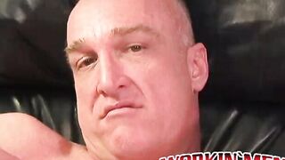 Old senior uses huge anal toy to stretch his tight hole solo