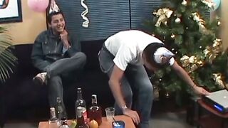 Latino twinks have party that involves hardcore ass fucking