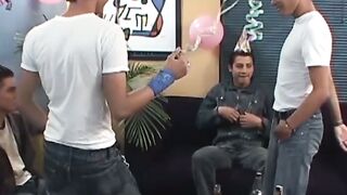 Latino twinks have party that involves hardcore ass fucking