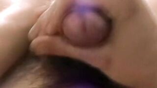 Skinny amateur with big hairy cock jerks off solo and cums