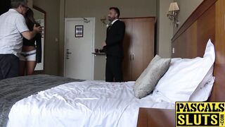 Amirah Adara takes cash and deepthroats Pascal White hard