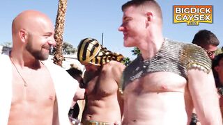 Outdoor and indoor orgy with tops and bottoms