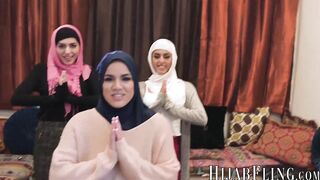 Arab girls Audrey Royal and Sophia Leone are sharing a BBC with Monica Sage