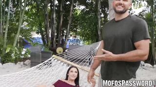 Thick Latina Selena Ivy is facialised after being roughly fucked