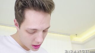 Cute Alex Vichner sits on my penis while wavy haired Tera Link jerks his cock